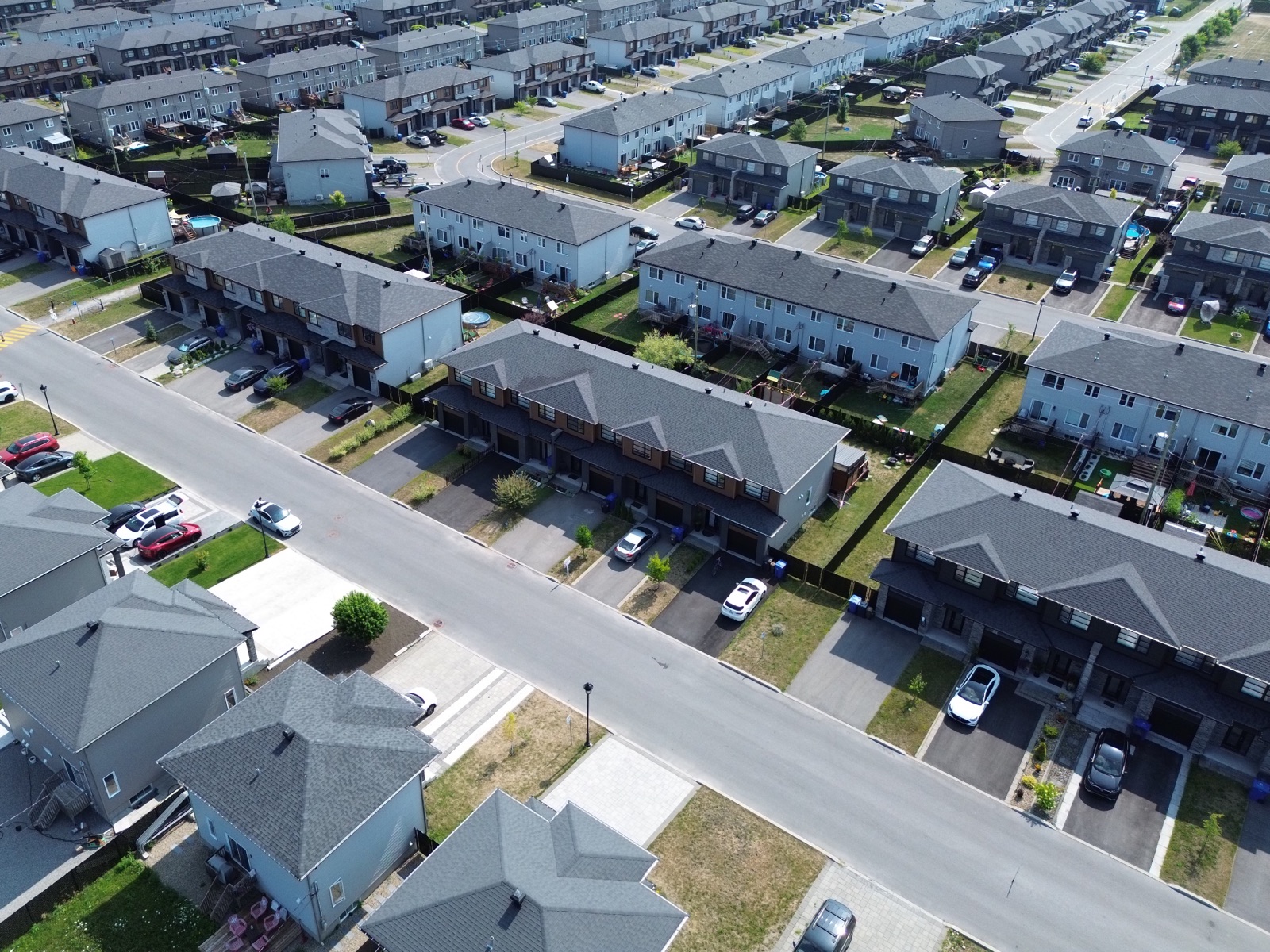 Aerial drone shot of property and surroundings