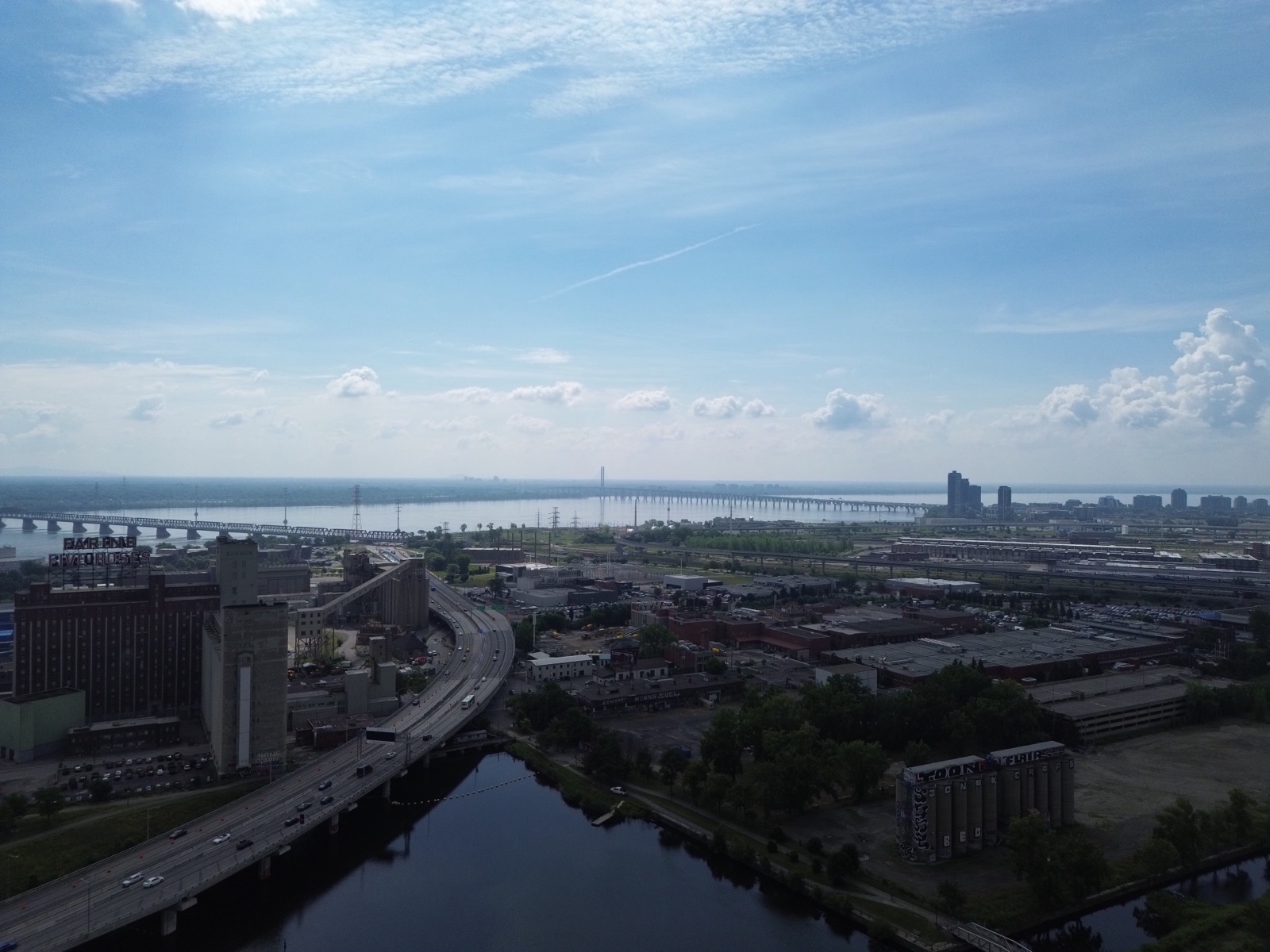 Drone photograph of property