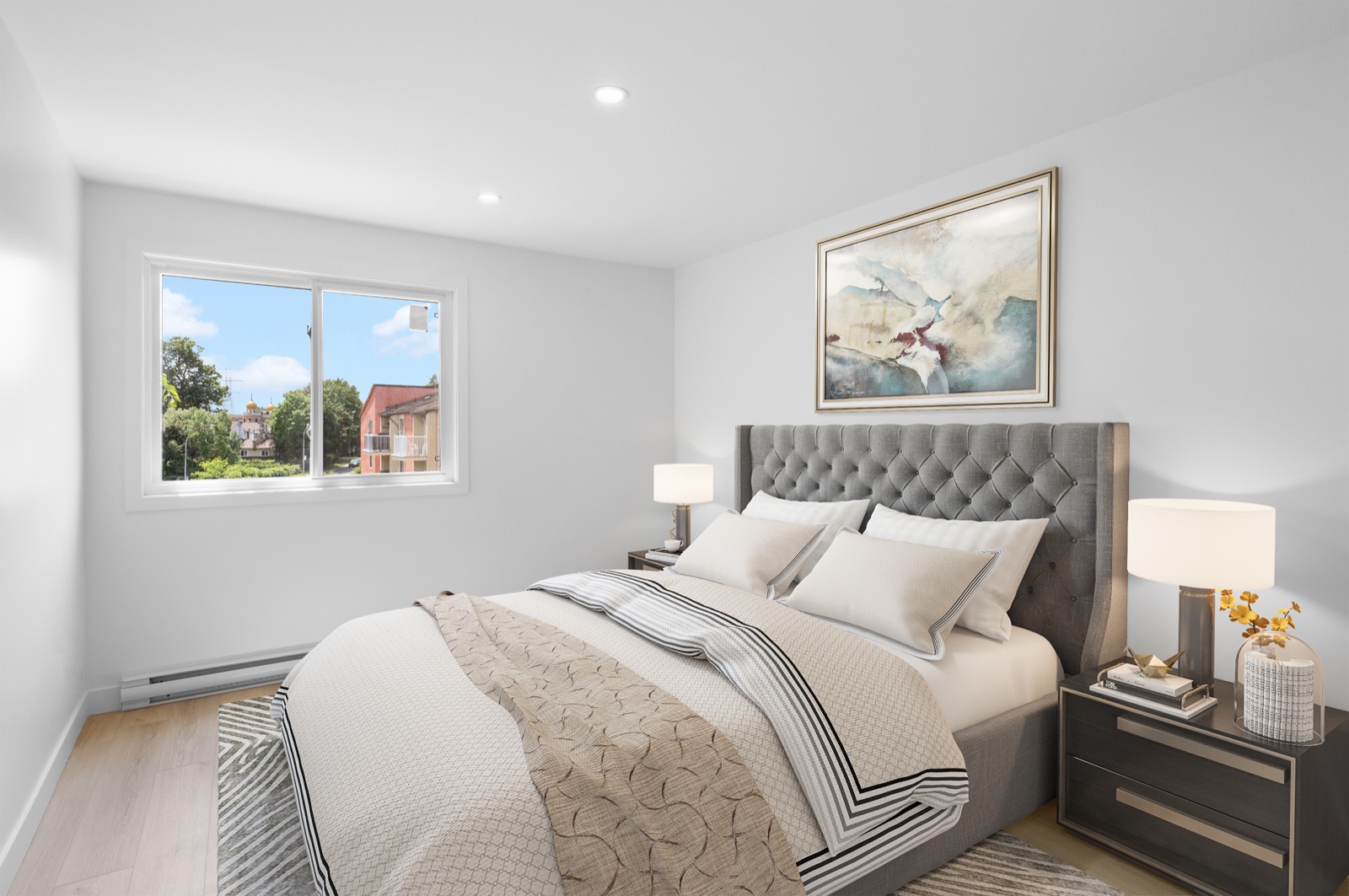 Bedroom after virtual staging